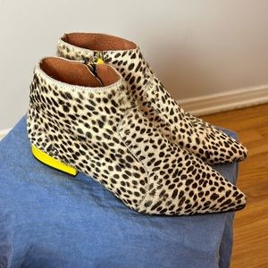 Belle ankle hairy boots